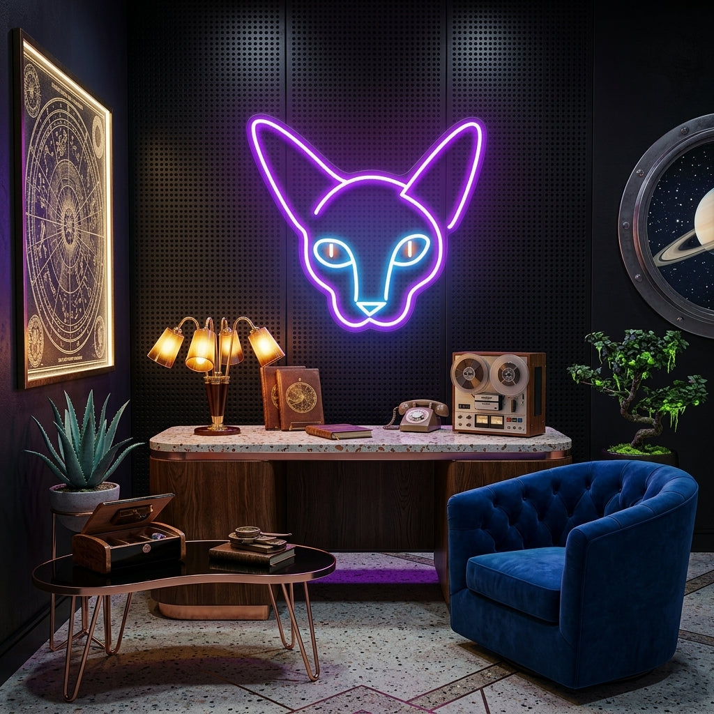 Kitty Led Neon Sign Light