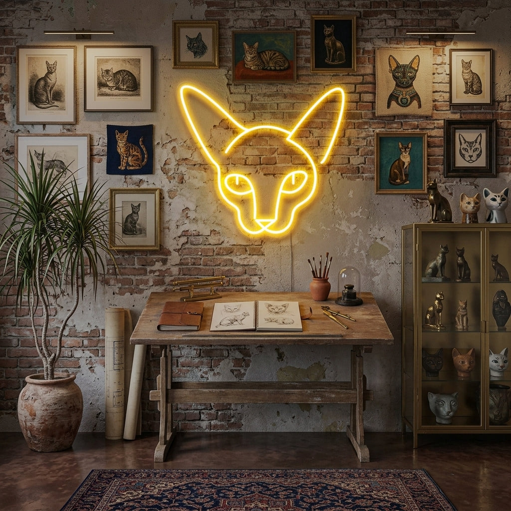 Kitty Led Neon Sign Light