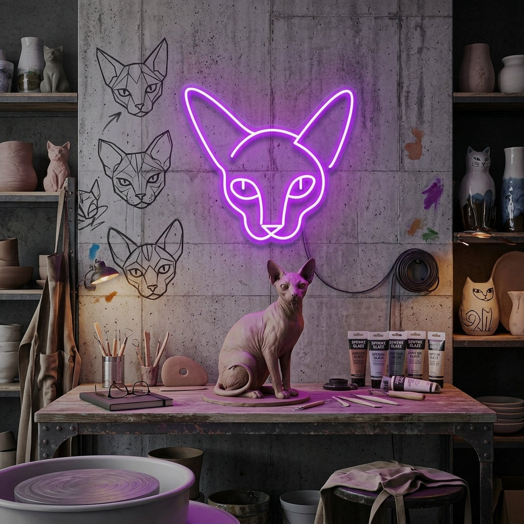 Kitty Led Neon Sign Light