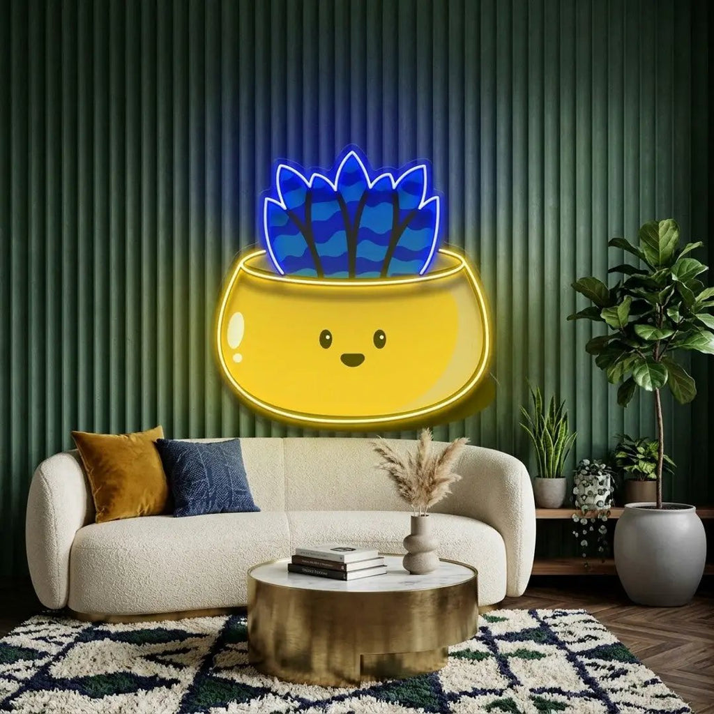 Kawaii Cactus Funny LED Neon Sign Light Pop Art