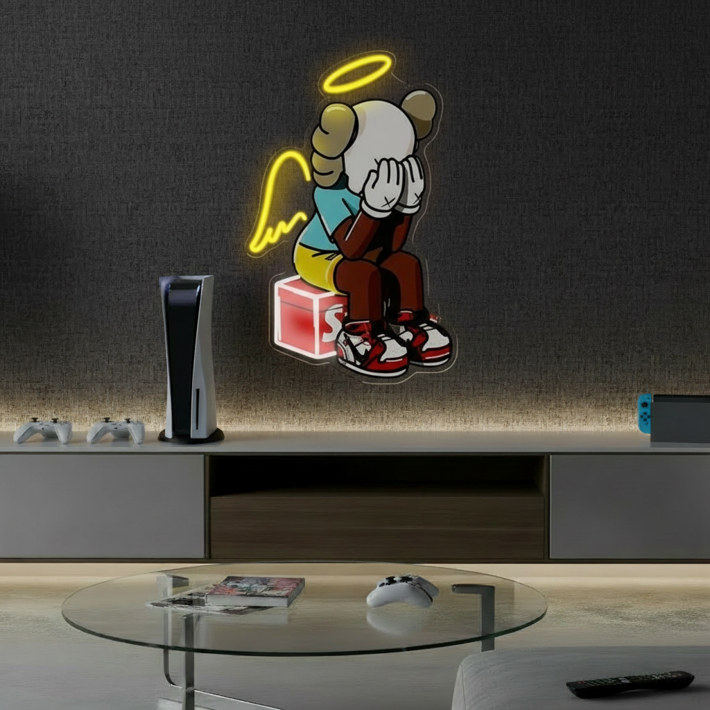 Kaws Neon Sign Bear LED Neon Sign for Wall Decor - VN03 - Customneonstudio
