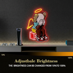 Kaws Neon Sign Bear LED Neon Sign for Wall Decor