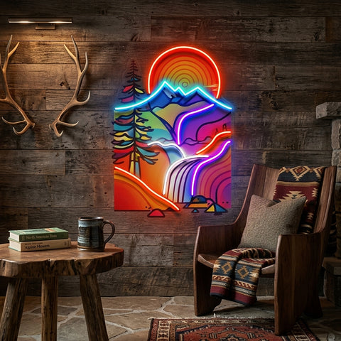 Landscape Painting In Abstract Art LED Neon Sign Light Pop Art