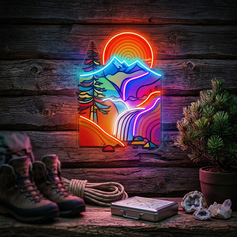 Landscape Painting In Abstract Art LED Neon Sign Light Pop Art