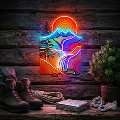 Landscape Painting In Abstract Art LED Neon Sign Light Pop Art