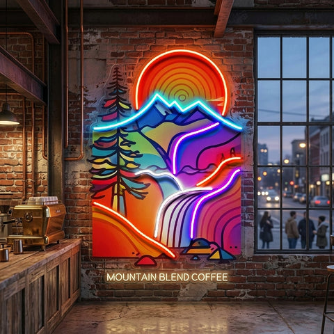 Landscape Painting In Abstract Art LED Neon Sign Light Pop Art