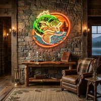 Largemouth Fishing LED Neon Sign Light Pop Art