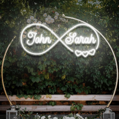 Last Name Neon Sign for Wedding Decor Personalized Name Sign