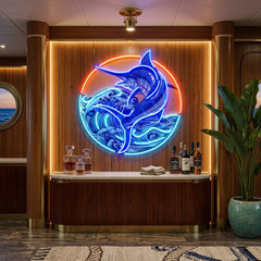 Late Afternoon Fishing LED Neon Sign Light Pop Art