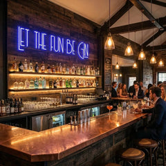 Let The Fun Be Gin Led Neon Sign Light