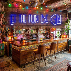 Let The Fun Be Gin Led Neon Sign Light