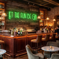 Let The Fun Be Gin Led Neon Sign Light