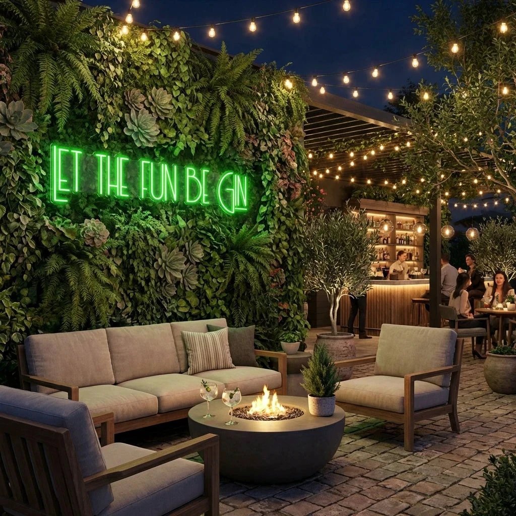 Let The Fun Be Gin Led Neon Sign Light
