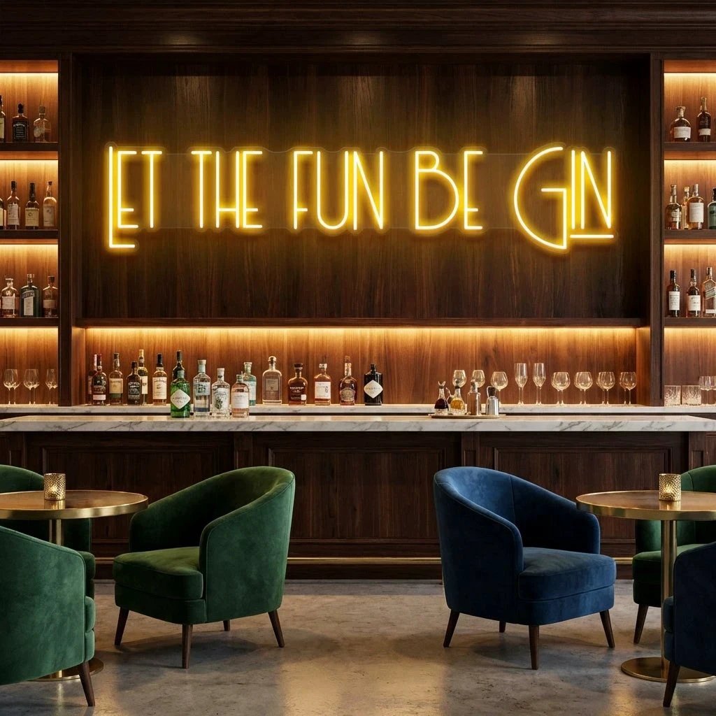 Let The Fun Be Gin Led Neon Sign Light