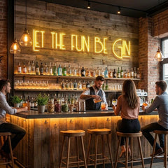 Let The Fun Be Gin Led Neon Sign Light