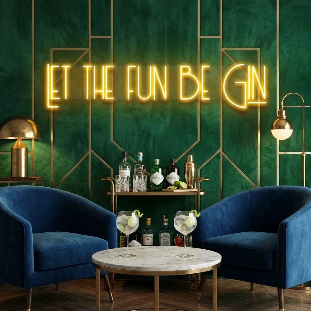 Let The Fun Be Gin Led Neon Sign Light