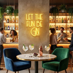 Let The Fun Be Gin Led Neon Sign Light