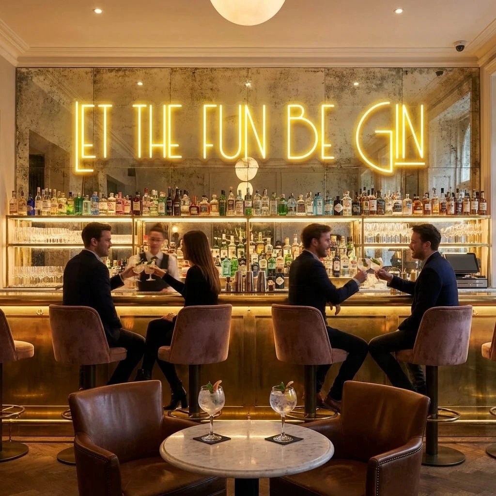 Let The Fun Be Gin Led Neon Sign Light
