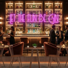 Let The Fun Be Gin Led Neon Sign Light