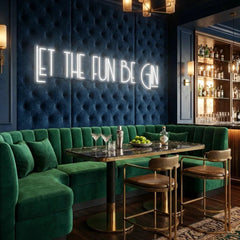 Let The Fun Be Gin Led Neon Sign Light