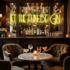 Let The Fun Be Gin Led Neon Sign Light