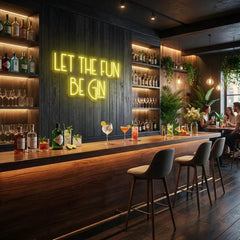 Let The Fun Be Gin Led Neon Sign Light