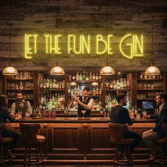Let The Fun Be Gin Led Neon Sign Light