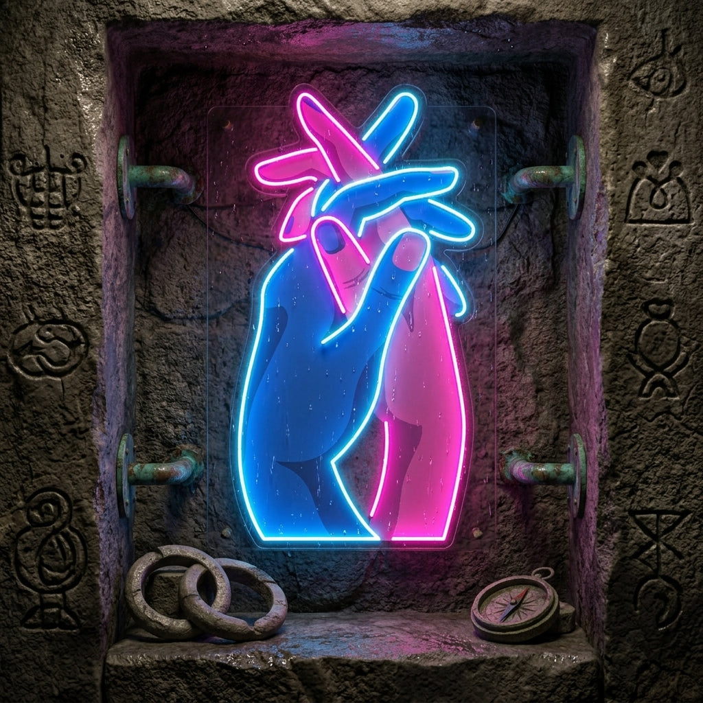 Let’s Get a Grip LED Neon Sign Light Pop Art