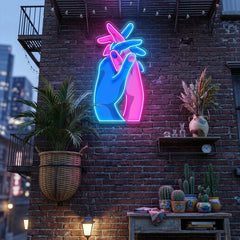 Let’s Get a Grip LED Neon Sign Light Pop Art