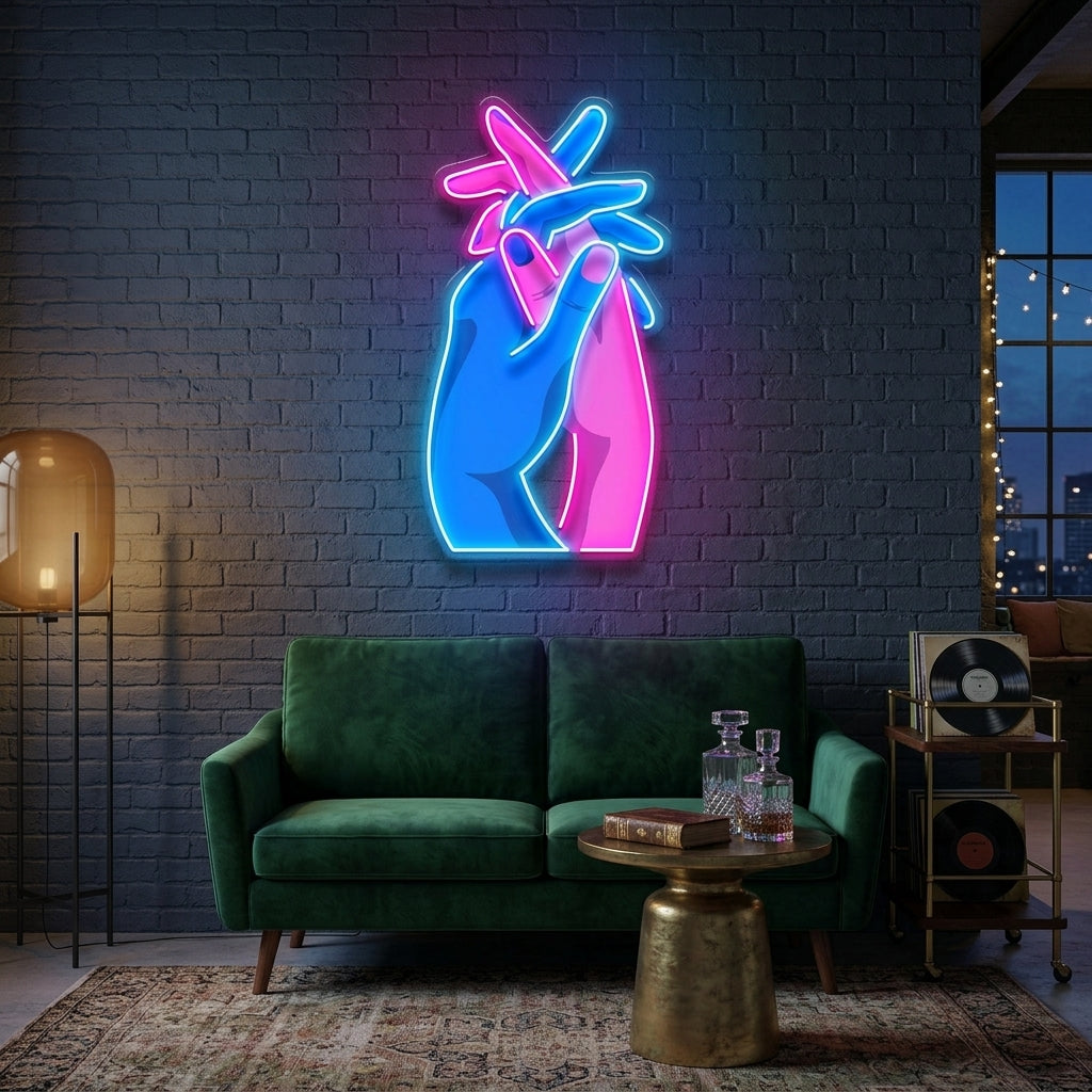 Let’s Get a Grip LED Neon Sign Light Pop Art