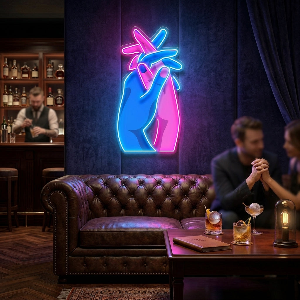 Let’s Get a Grip LED Neon Sign Light Pop Art