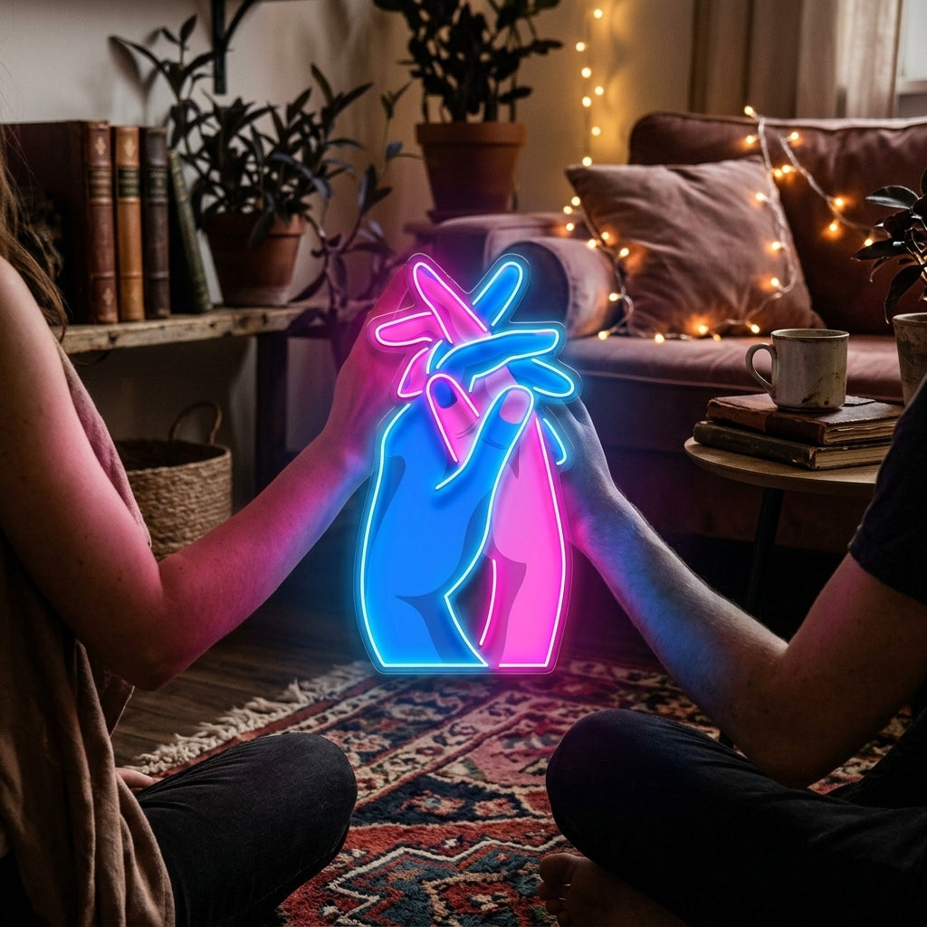 Let’s Get a Grip LED Neon Sign Light Pop Art