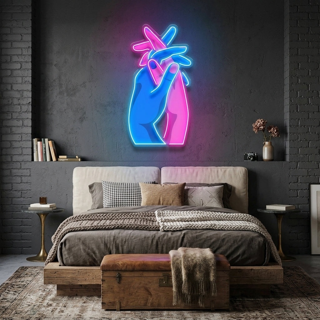 Let’s Get a Grip LED Neon Sign Light Pop Art