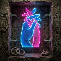Let’s Get a Grip LED Neon Sign Light Pop Art