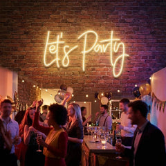 Let's Party Led Neon Sign Light