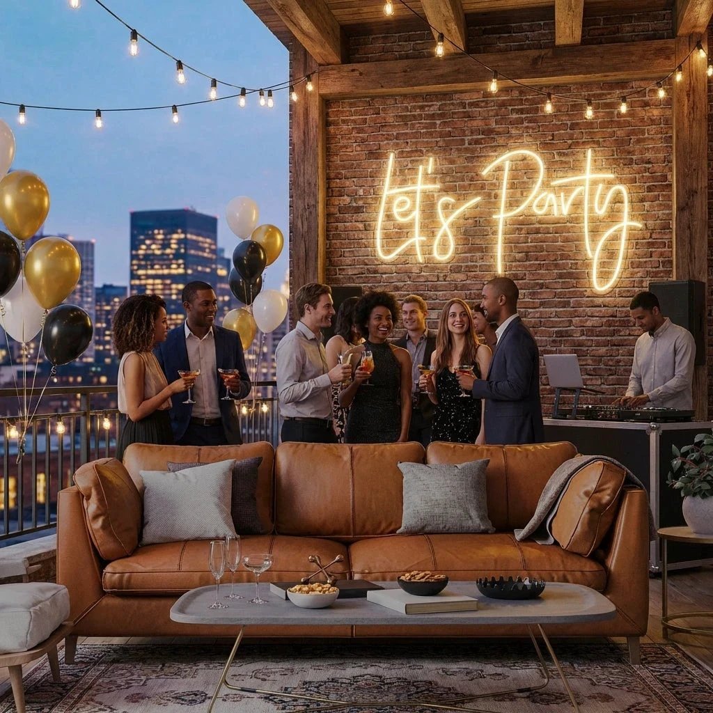 Let's Party Led Neon Sign Light