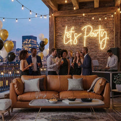 Let's Party Led Neon Sign Light