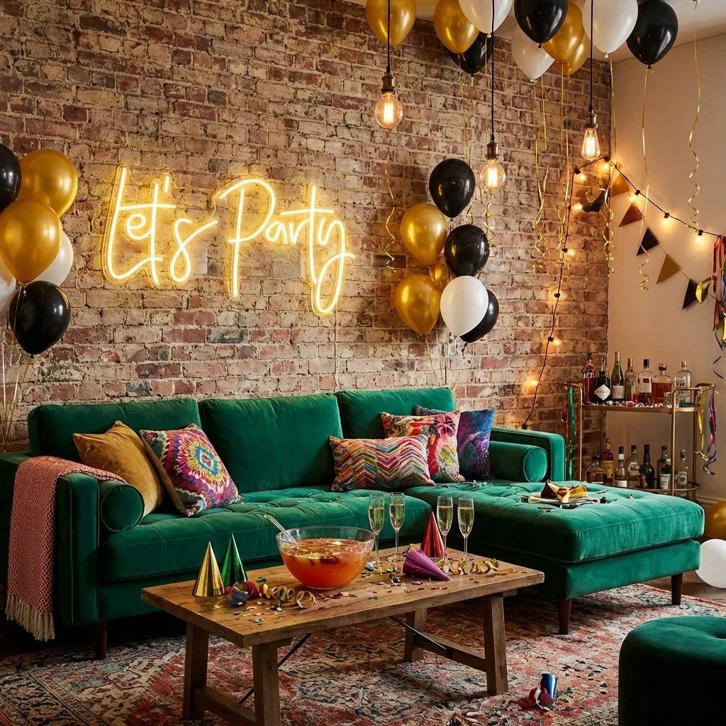 Let's Party Led Neon Sign Light