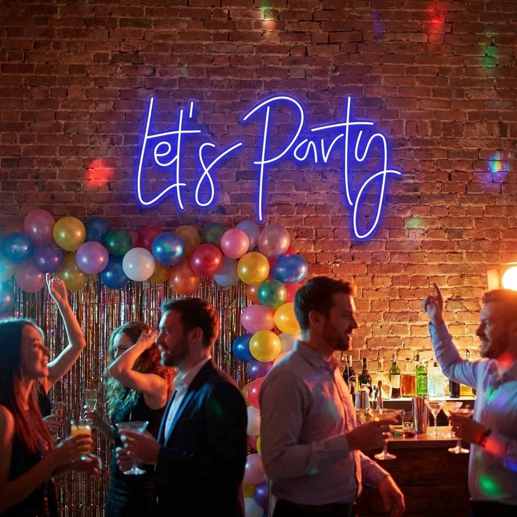 Let's Party Led Neon Sign Light