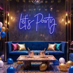 Let's Party Led Neon Sign Light