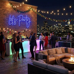 Let's Party Led Neon Sign Light
