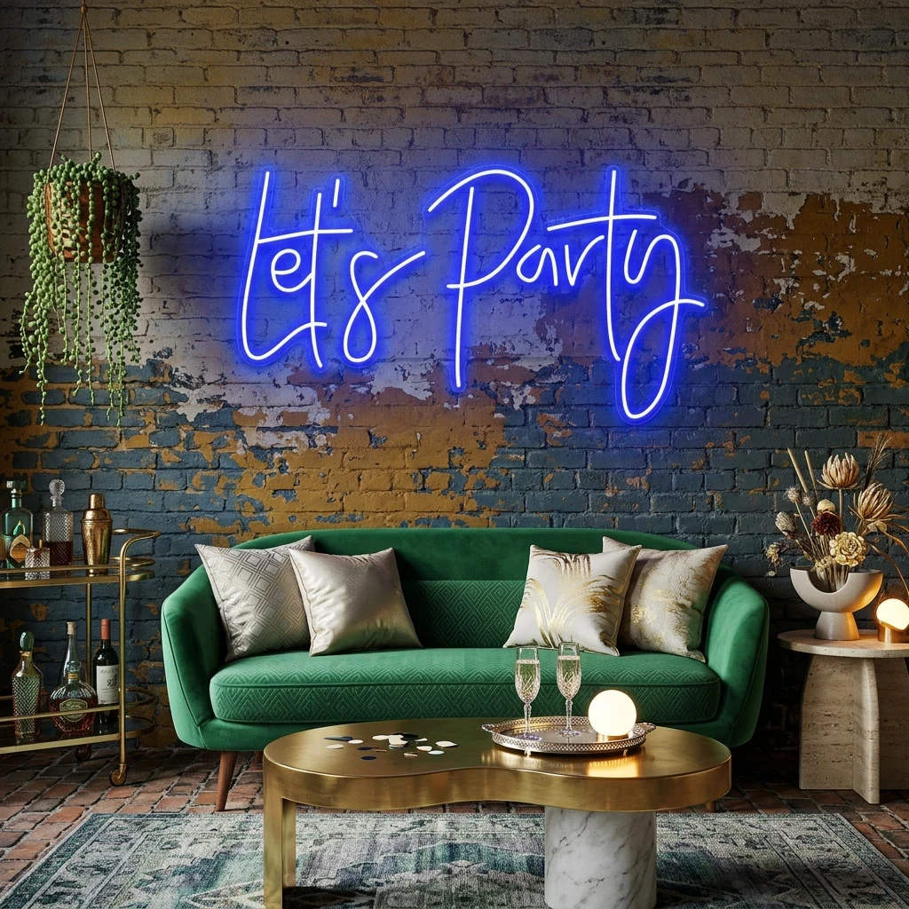 Let's Party Led Neon Sign Light