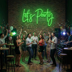 Let's Party Led Neon Sign Light