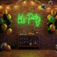 Let's Party Led Neon Sign Light