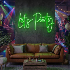 Let's Party Led Neon Sign Light