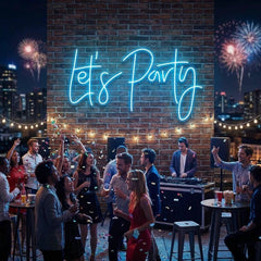 Let's Party Led Neon Sign Light