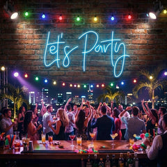 Let's Party Led Neon Sign Light