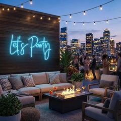 Let's Party Led Neon Sign Light