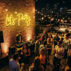Let's Party Led Neon Sign Light