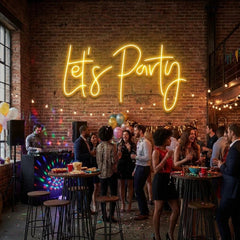 Let's Party Led Neon Sign Light